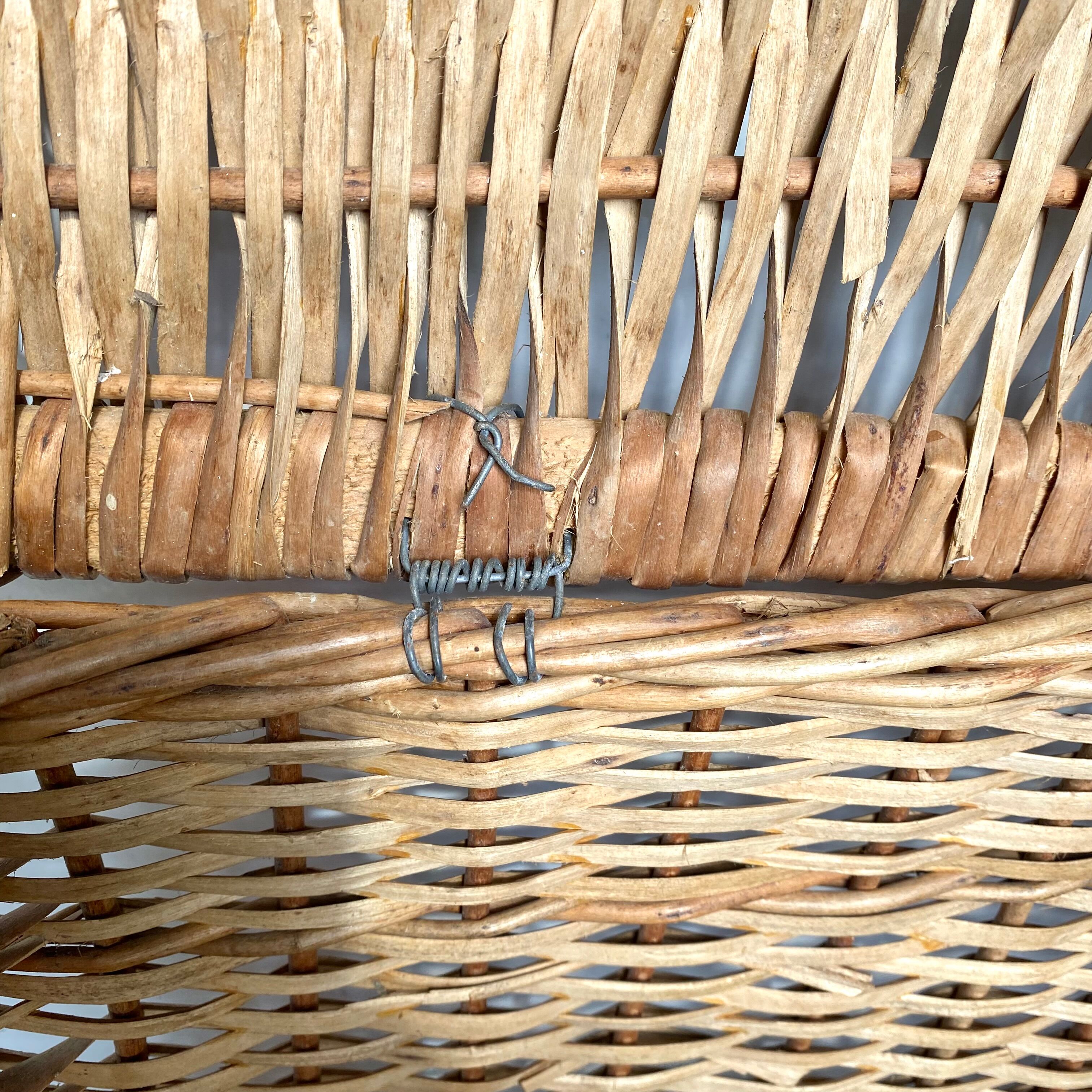 Vintage wicker trunk