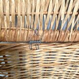 Vintage wicker trunk