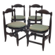Set de 4 chaises par Guillerme et Chambron