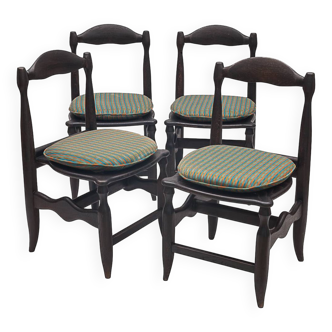 Set de 4 chaises par Guillerme et Chambron