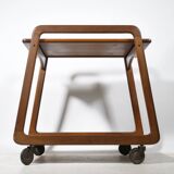 Danish Design Bar Cart Teak Silka Möbler 1960s