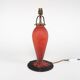 Vintage 1970s Art De France Pate-De-Verre Glass Table Lamp