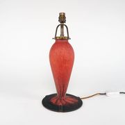 Vintage 1970s Art De France Pate-De-Verre Glass Table Lamp