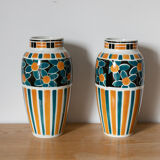 Pair of art deco vases