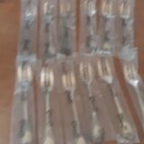 12 fourchettes à gateau christofle