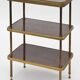 Vintage harness with 3 trays in formica and golden brass