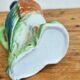 Vintage barbotine duck pitcher Saint Clément no. 7492