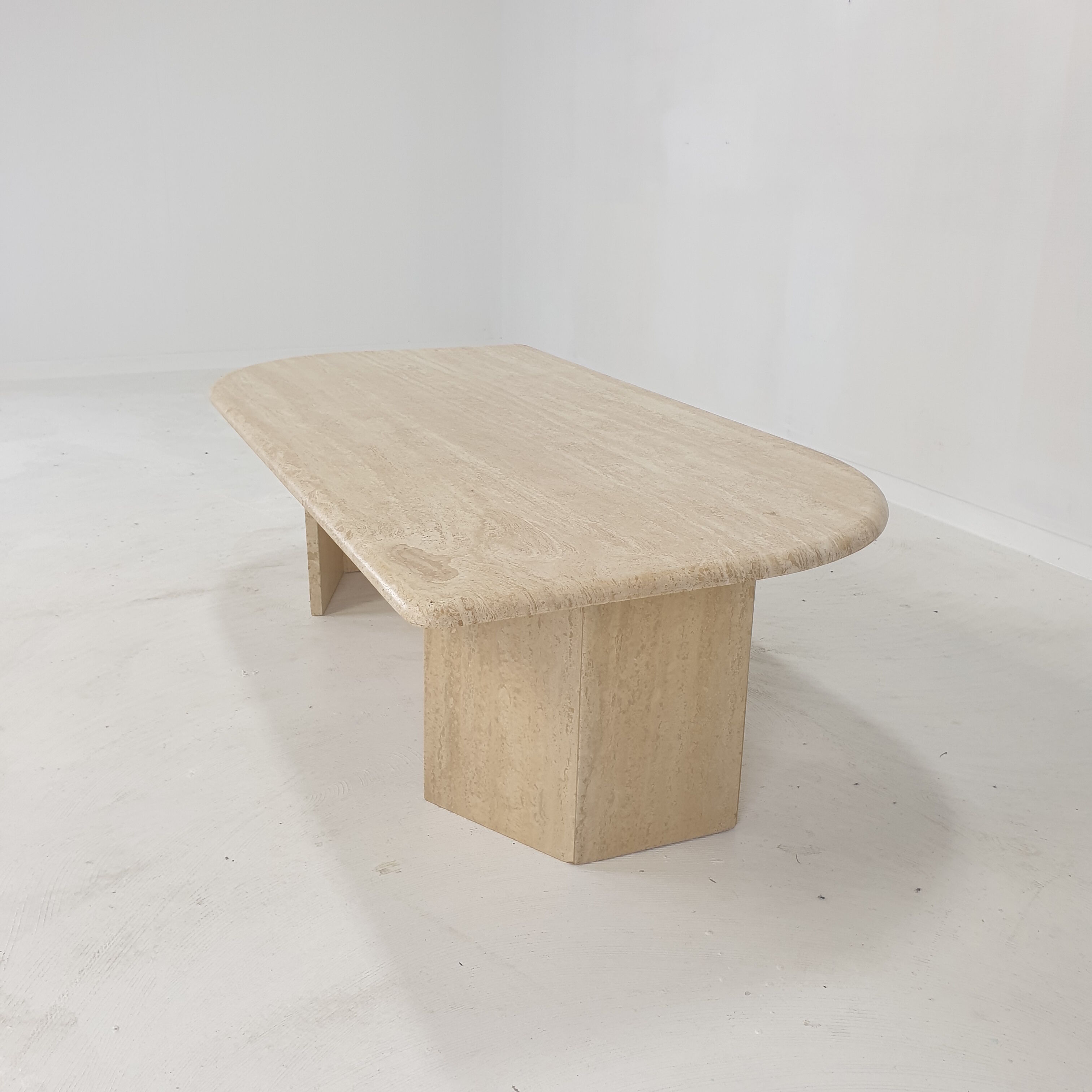Italian Travertine Coffee Table, 1980's