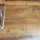 Antique solid blond walnut console table