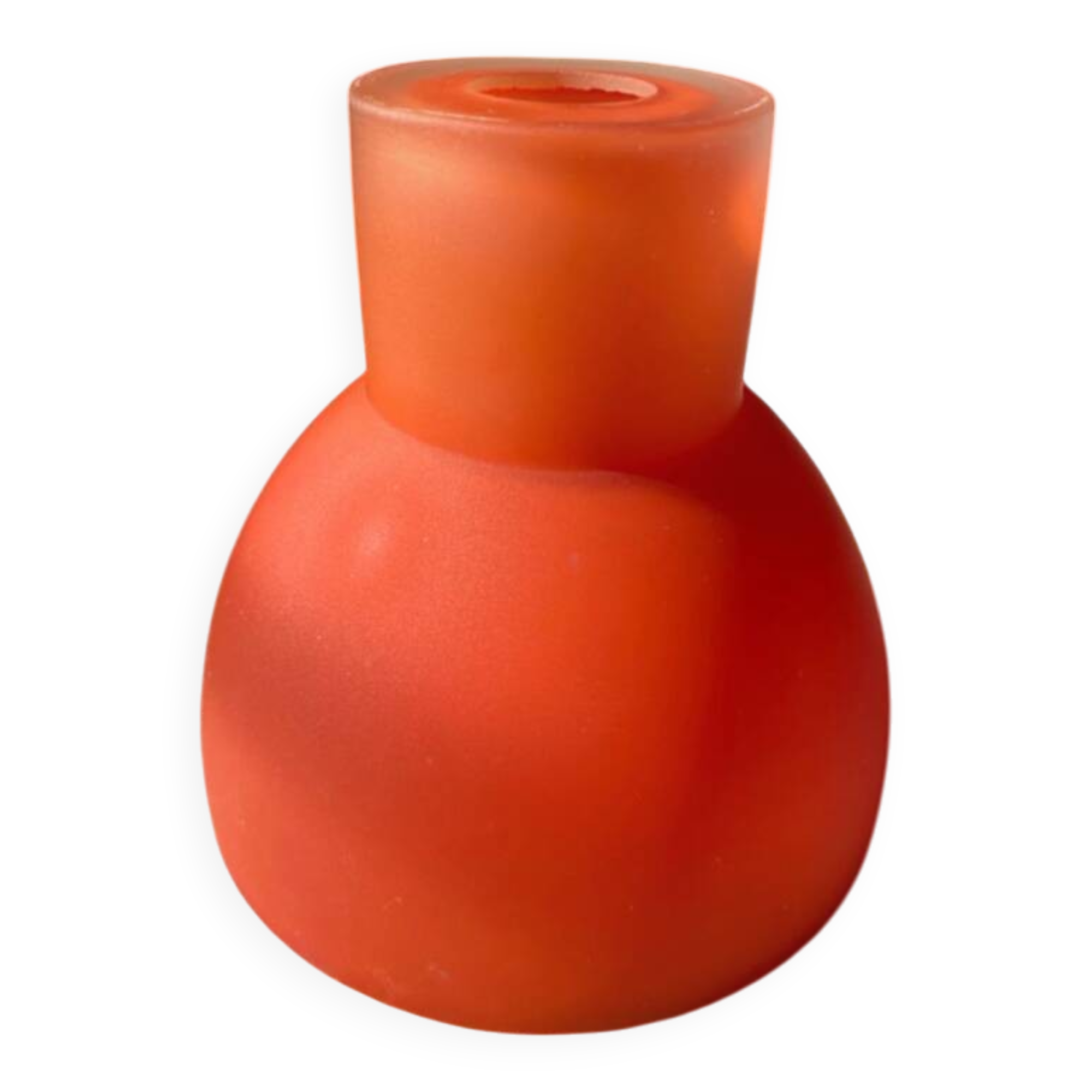 Orange glass paste ceiling light