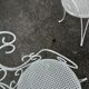 Old wrought iron garden furniture