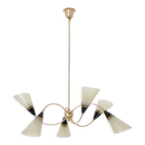 Brass chandelier sputnik