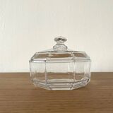 Bonbonnière transparente en verre