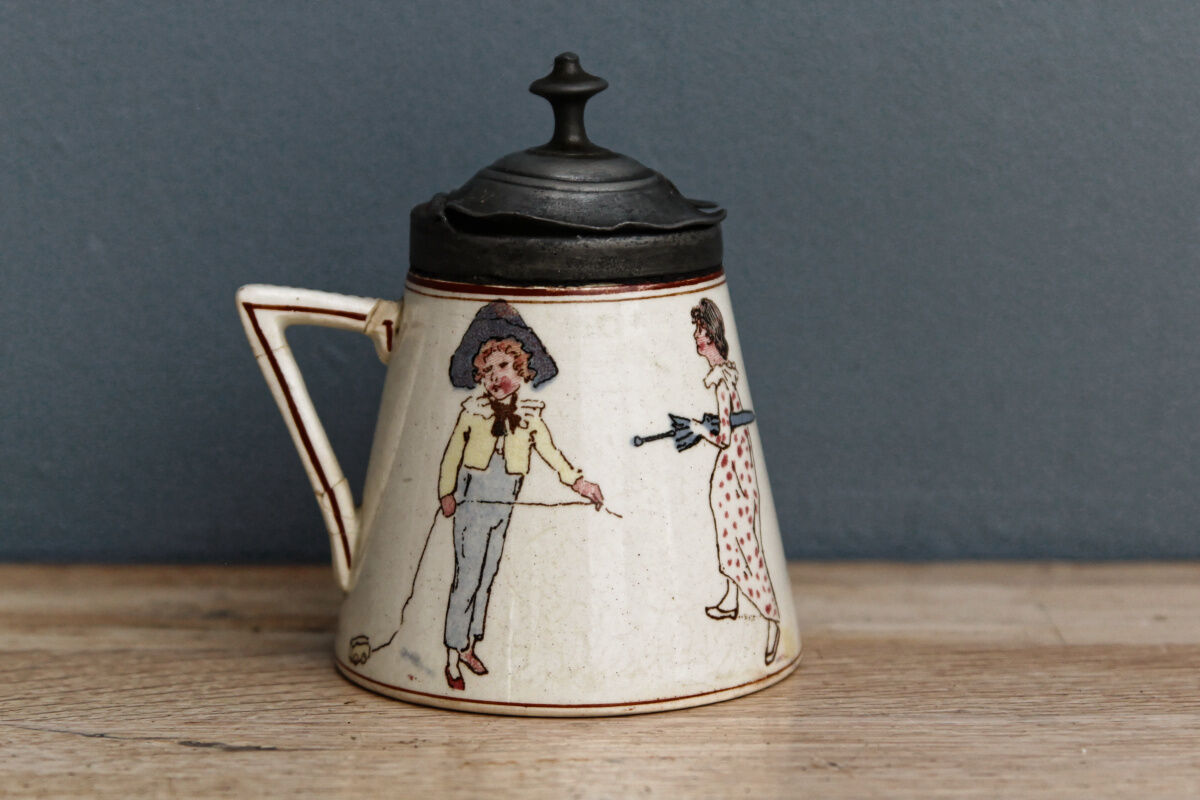 Sarreguemines earthenware mustard tree, children's décor richard