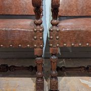 Paire de fauteuils louis XIII 19ieme