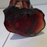 Vintage red glass vase