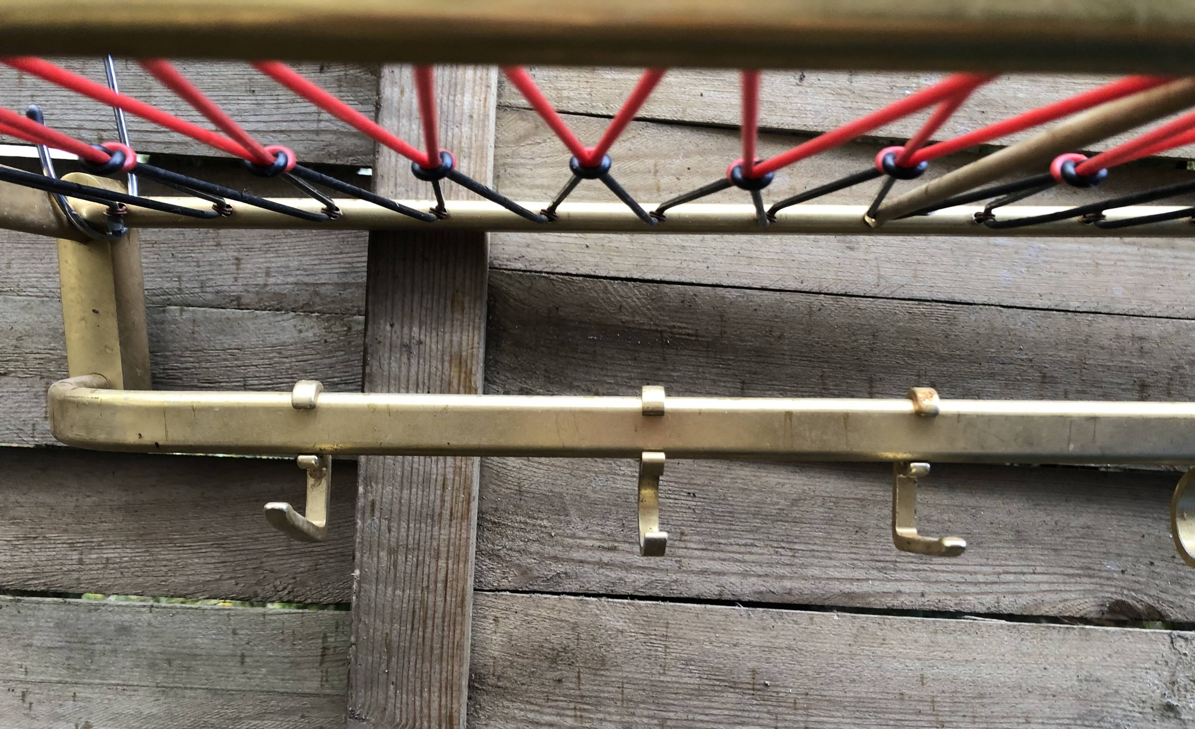 Wall coat rack sncf scoubidou 60s vintage