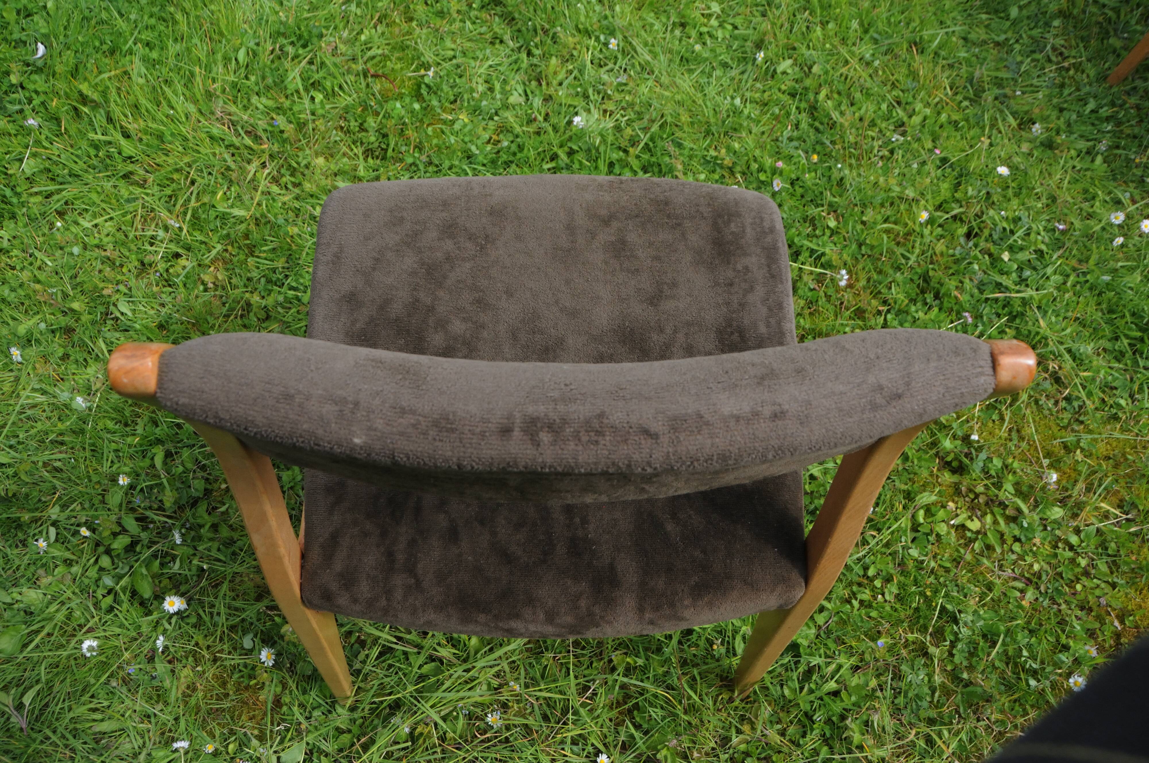 6 Scandinavian dining chairs from the 1960s.