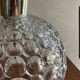 Glass pendant lamp with bubble patterns - 1960s