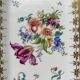 Limoges porcelain cake dish - ancient ceramic cake decorated with flowers