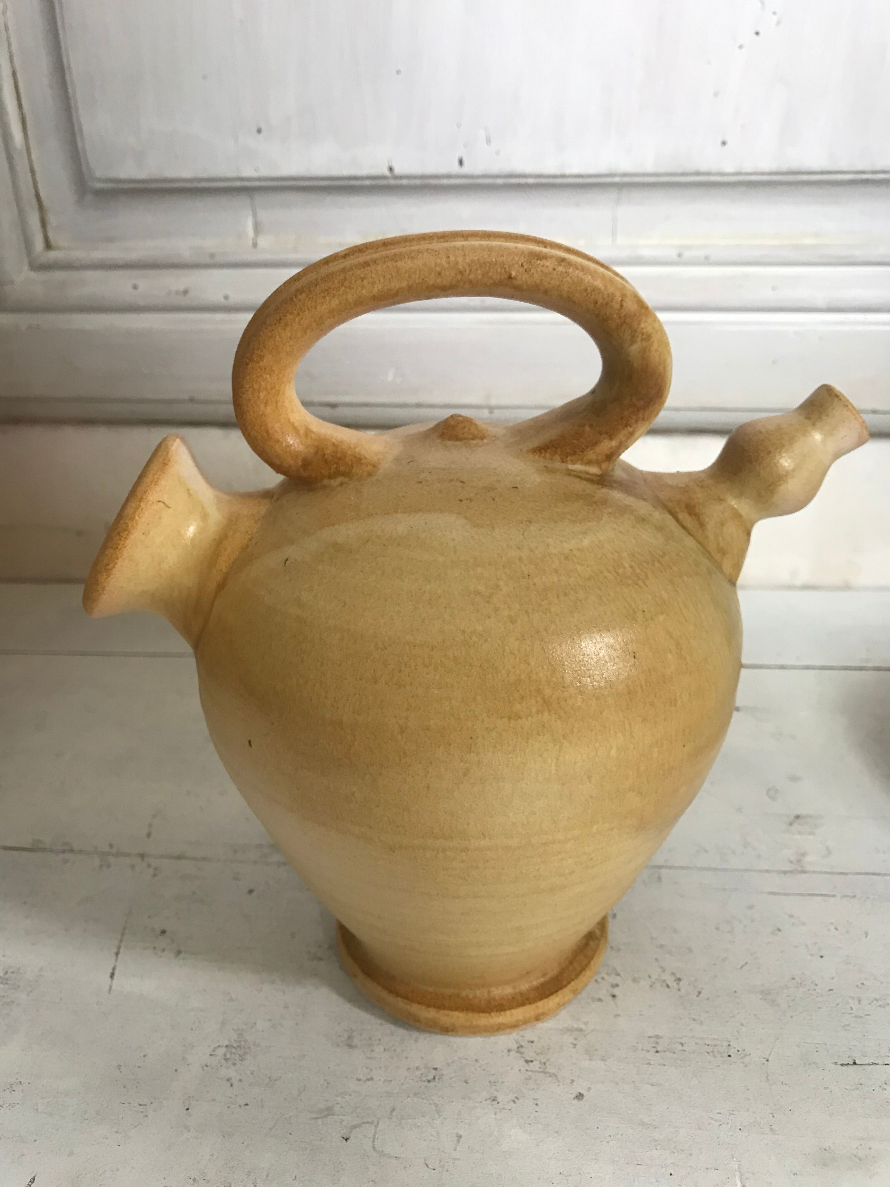 Vintage ceramic pitcher Vallauris