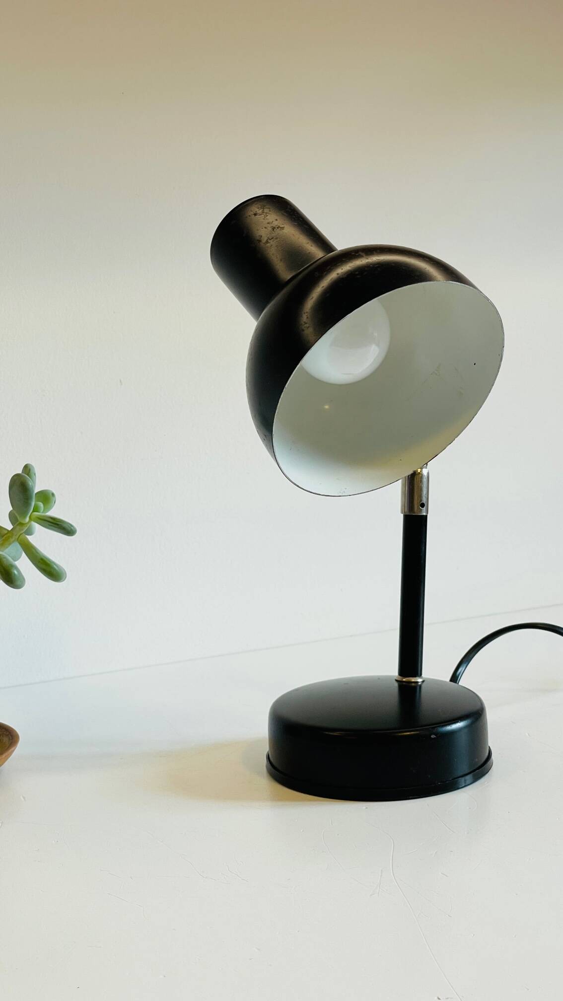 Lampe de bureau industrielle vintage