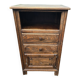 Meuble d’appoint vintage en chêne style rustique