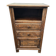 Meuble d’appoint vintage en chêne style rustique