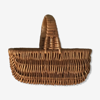Vintage girl wicker basket