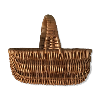 Vintage girl wicker basket