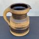 Vintage brown ceramic ear vase / jug vase
