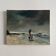 Oil on canvas surreal landscape by Serge Doceul 1988 Complicity
