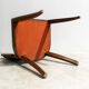 Set de six chaises cuir art déco France 1930