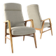 mid century vintage Fauteuil herenmodel 'Duivendrecht beige - opnieuw bekleed