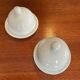 Two vintage porcelain butter dishes