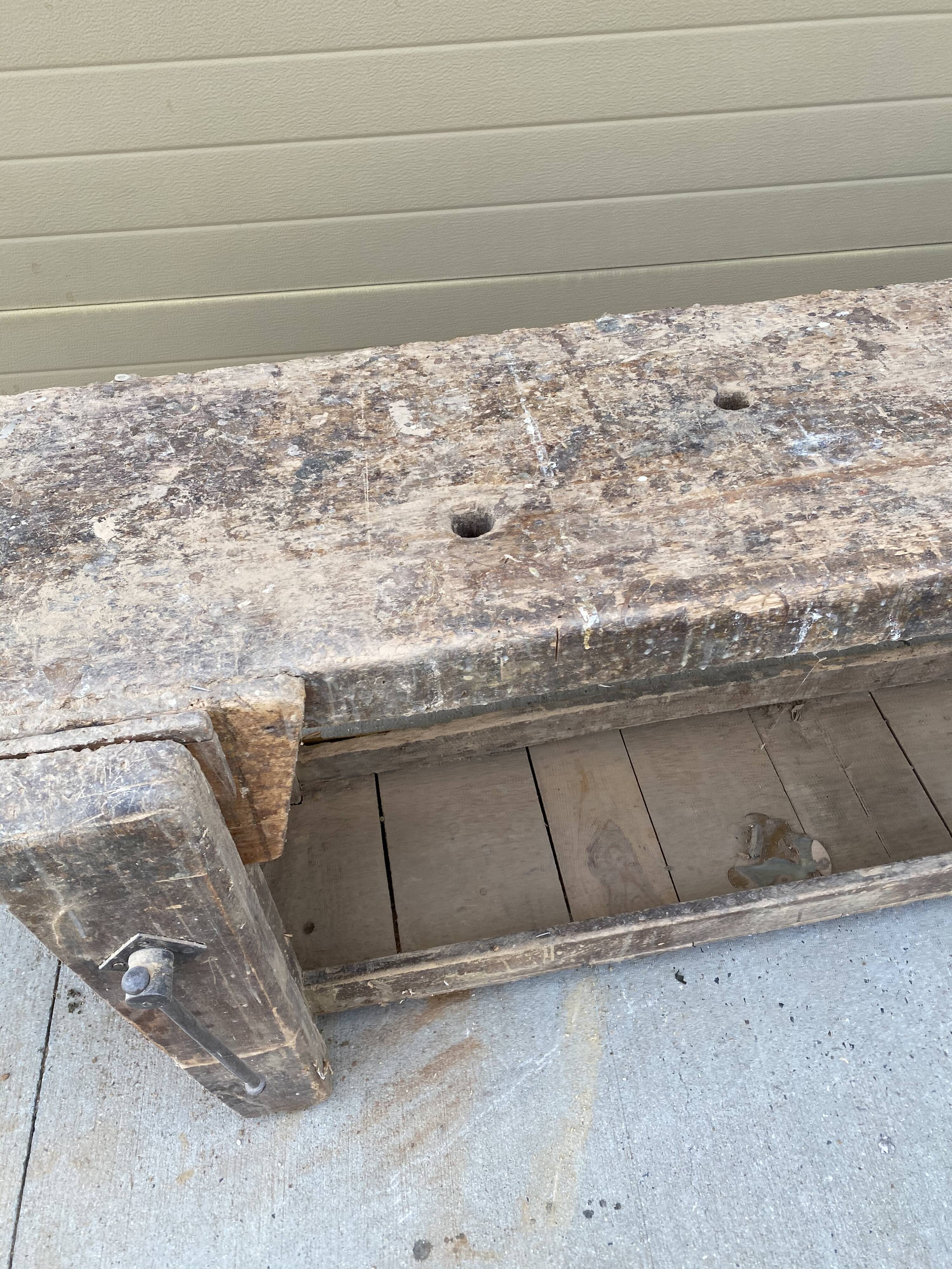 Traditional press joiner's workbench