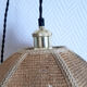 Pair of suspensions in woven straw 1970s