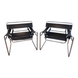 Armchairs design Vassily by Marcel Breuer Italian edition 80s