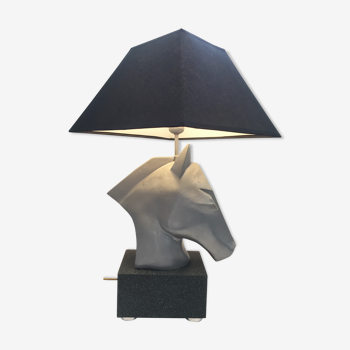 Lamp salon design art deco cheval tête in oxolyte style
