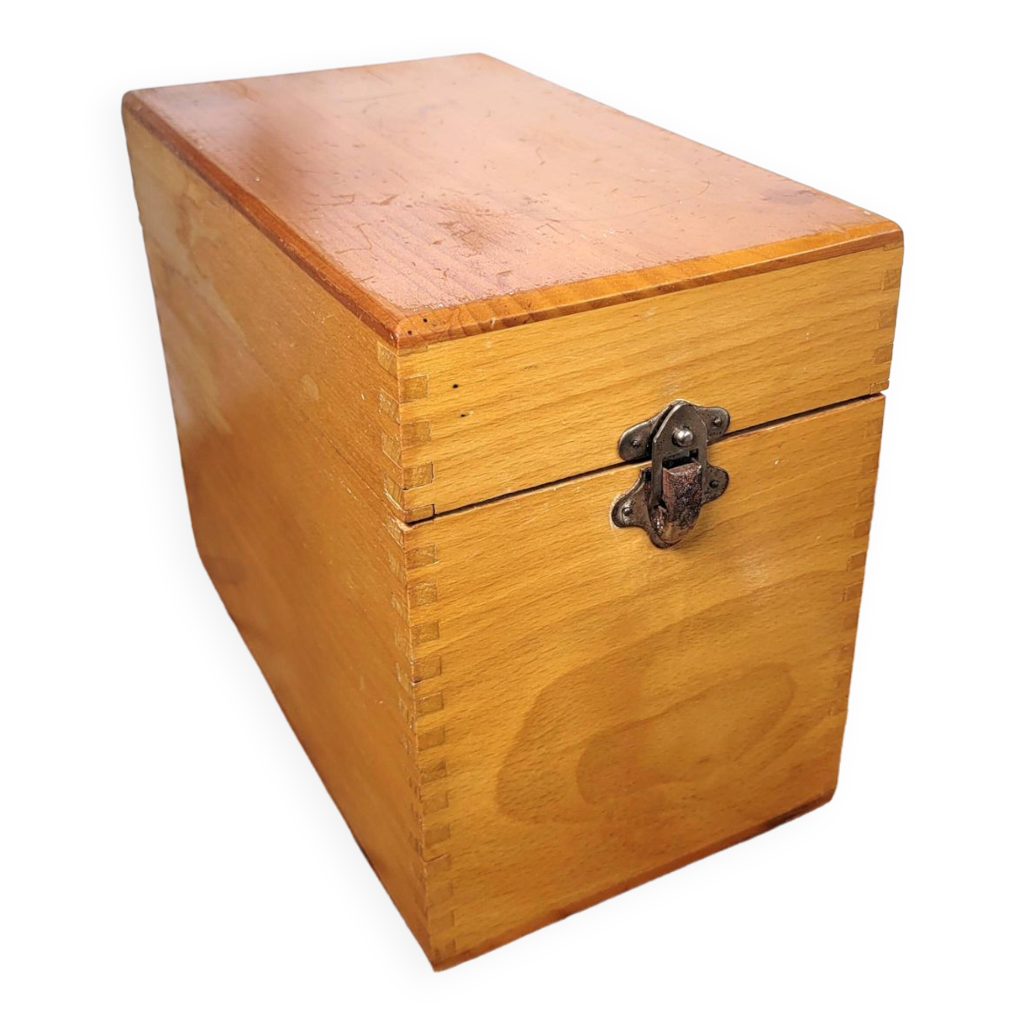 Filing box with cardboard cards 1960