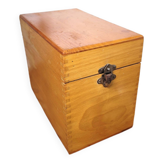 Boîte classeur à fiches cartonnier 1960