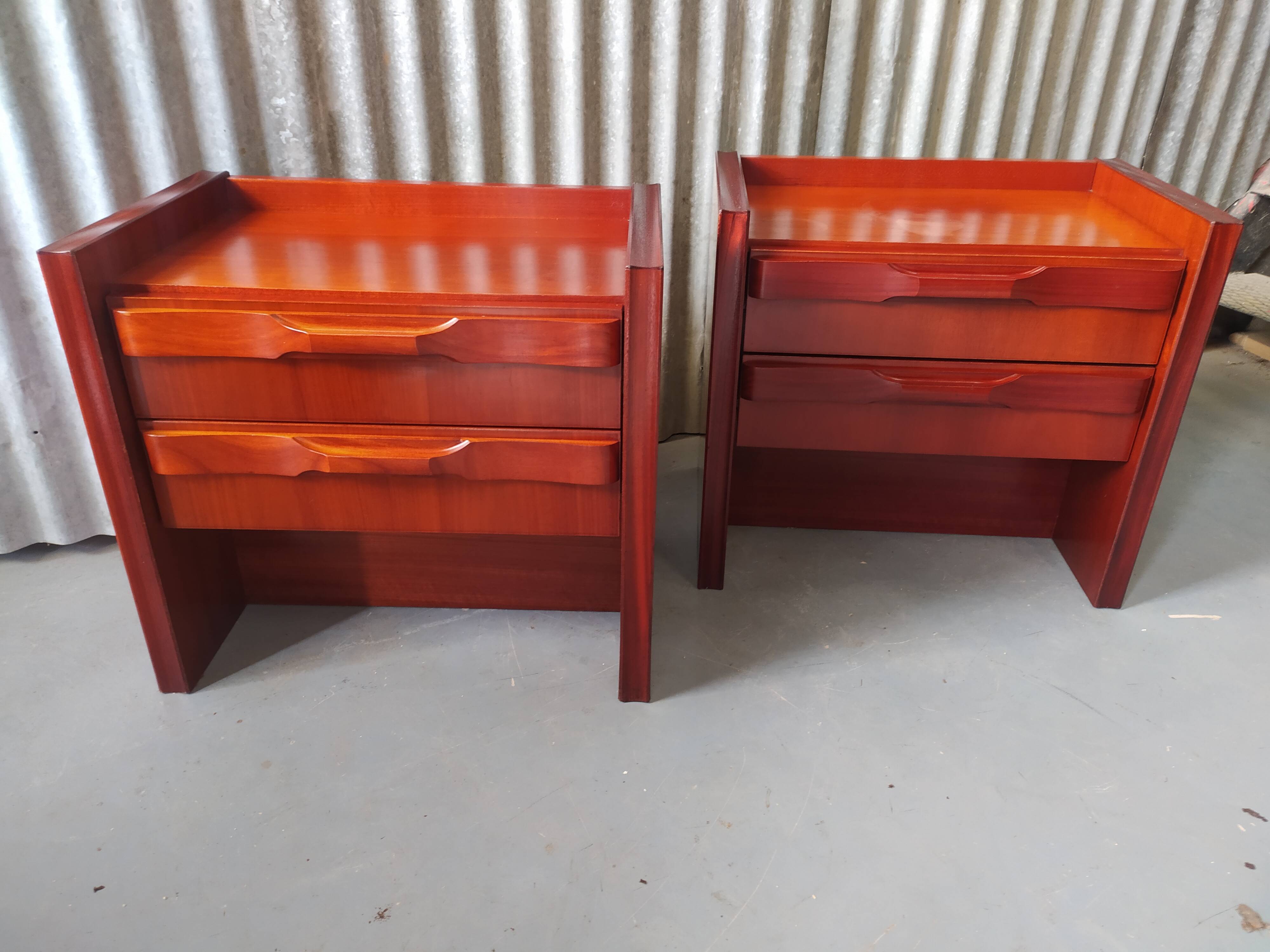 Pair of vintage bedside table