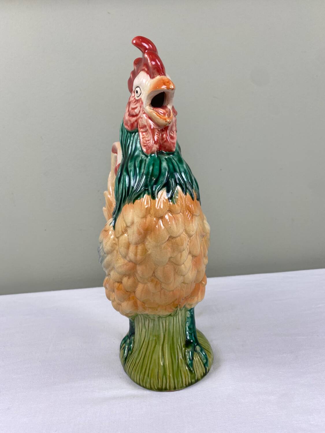 Pichet barbotine Coq