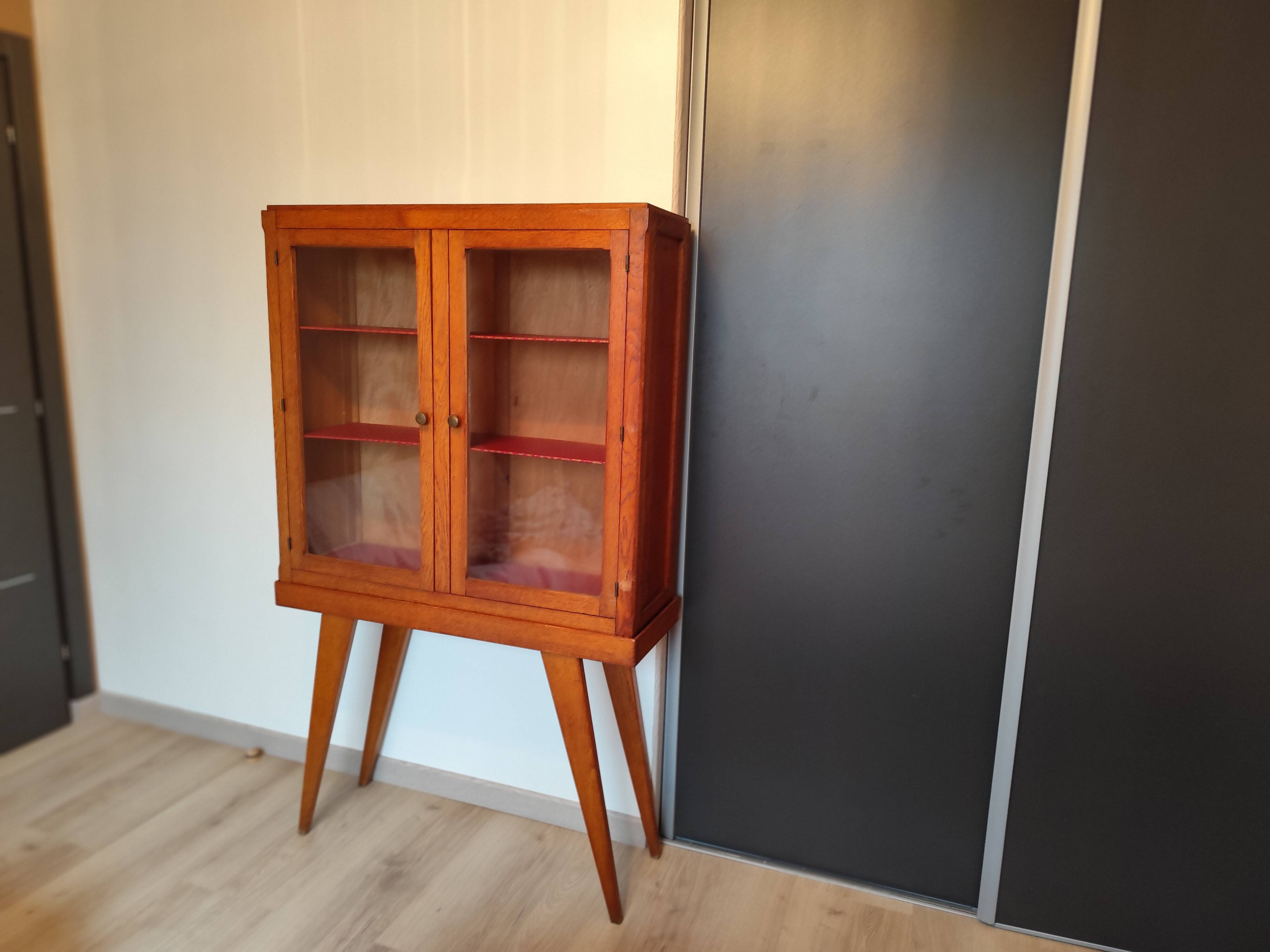 Vintage Scandinavian Display Cabinet 1960s