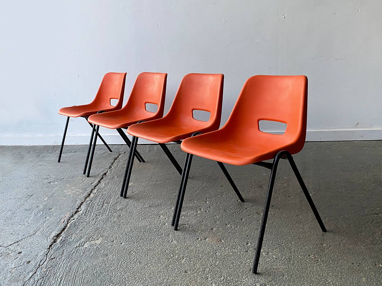 1960s Mid-Century modern dining set by Schreiber Furniture and AB tubular Products