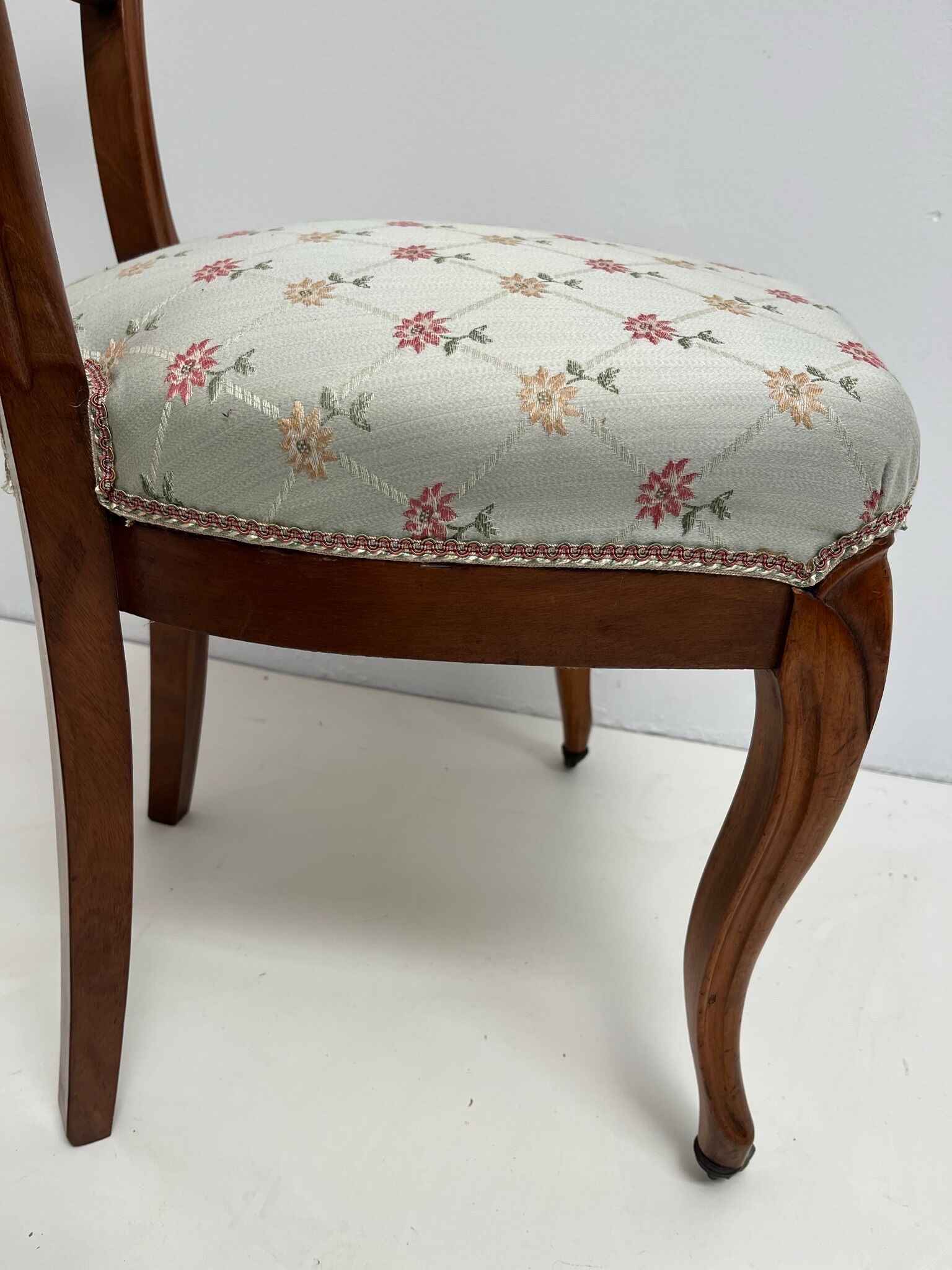 Louis-Philippe upholstered walnut chairs
