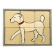 Wooden puzzle frame from the 1930s/40s depicting a dog.