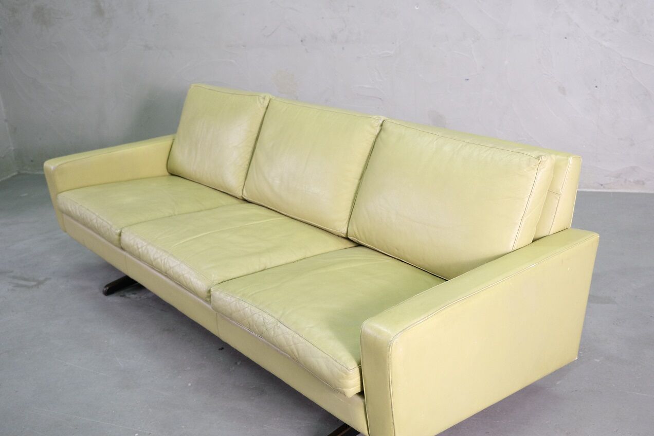 Mid-Century Scandinavian Leather Sofa, 1960s