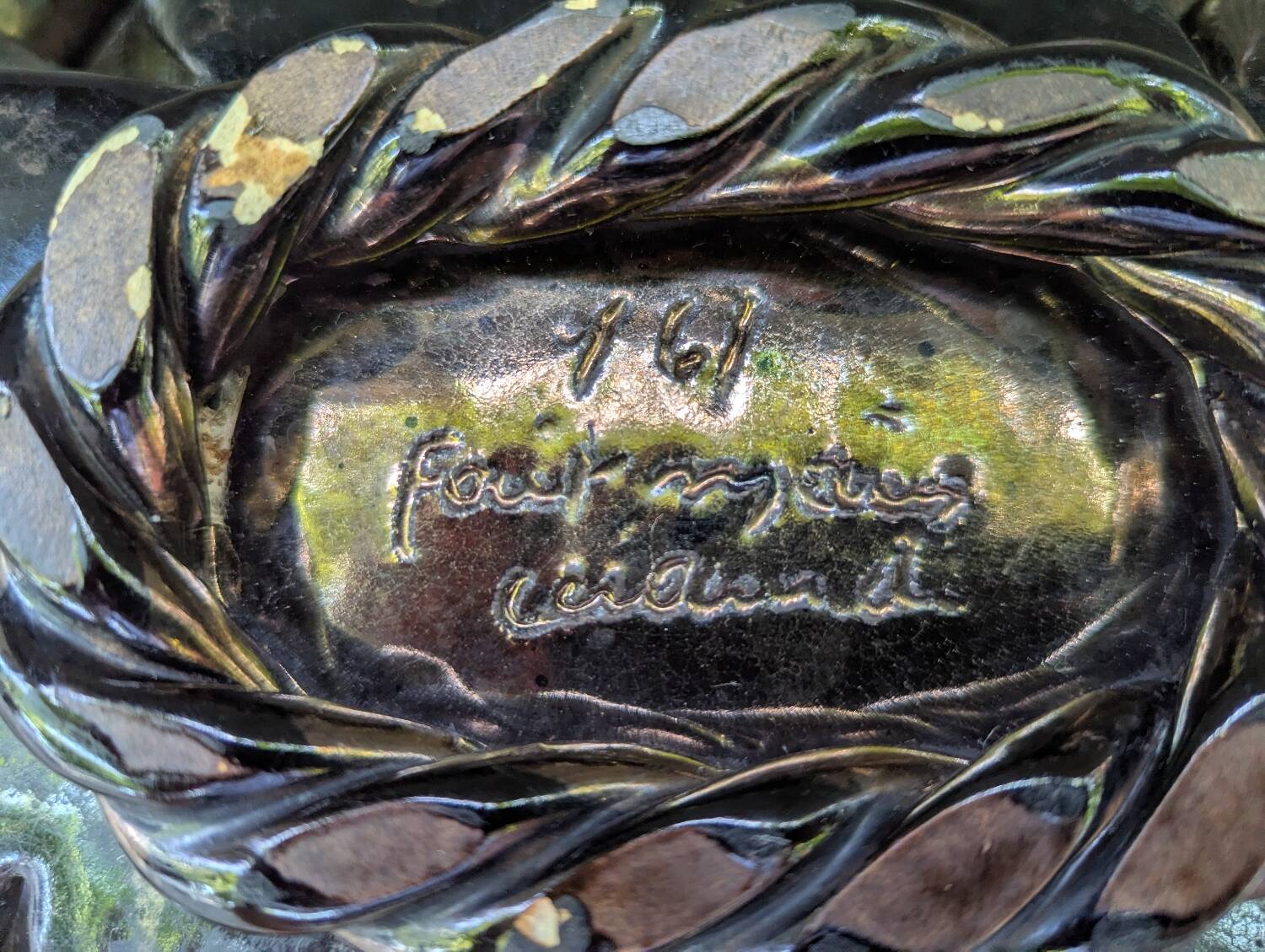 Fruit bowl, pocket emptier, Ceramidi Marseille circa 1970