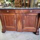 Bahut 2 doors 2 drawers in walnut period restoration a crosse